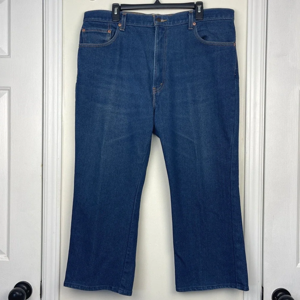 (LOT OF 3) VTG Y2K Levis 517 Boot Cut Mens‎ 42x25 Dark Wash Denim Blue Jeans